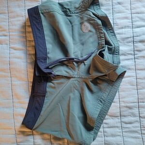 Green and Navy Swim Shorts